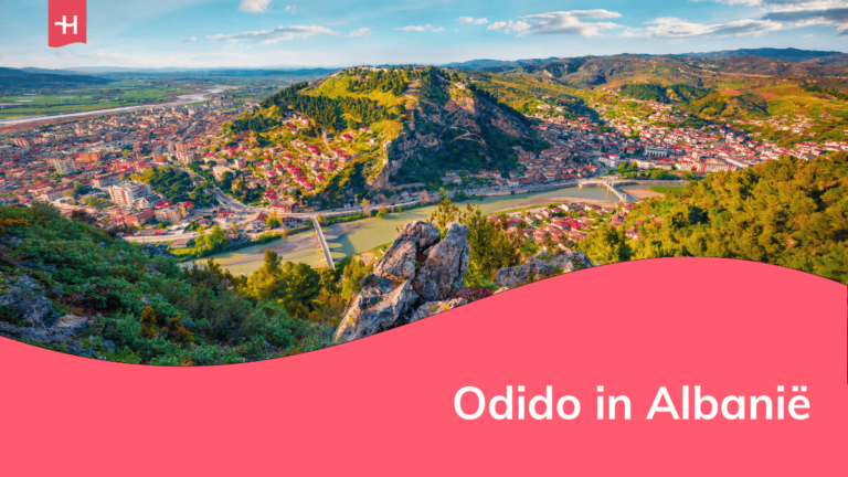 Foto van een landschap in Albanië als uitgelichte afbeelding voor een artikel over het gebruik van Odido in Albanië