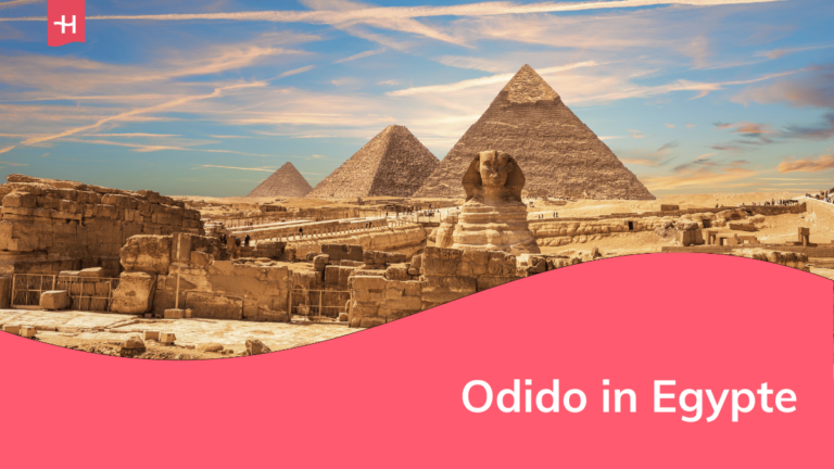 Foto van de piramides en de sfinx als uitgelichte afbeelding voor een pagina over Odido in Egypte
