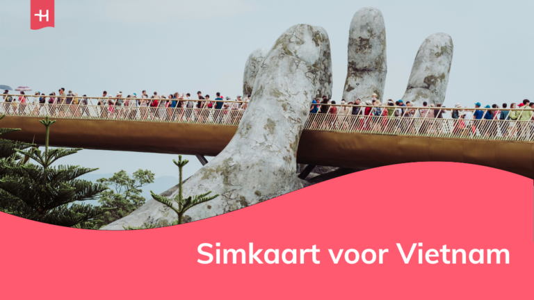 Foto van de Golden Bridge in Da Nang als uitgelichte afbeelding voor een pagina over simkaarten voor Vietnam