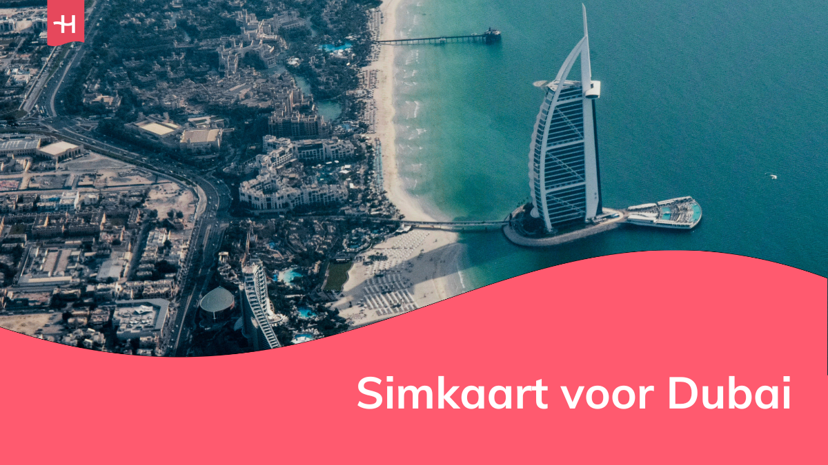 Foto van Burj Al Arab als uitgelichte afbeelding voor een pagina over simkaarten voor Dubai