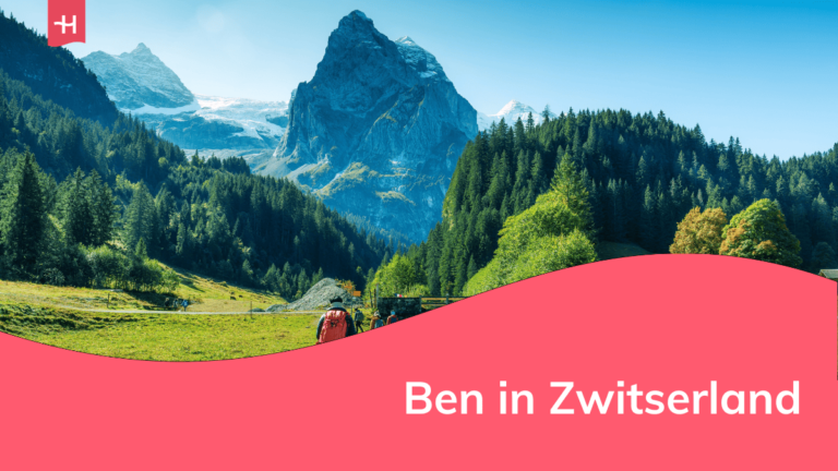 Foto van een Zwitsers berglandschap als uitgelichte afbeelding voor een artikel over Ben in Zwitserland