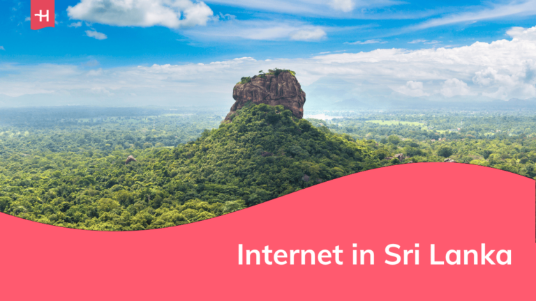 Foto van Lion Rock als uitgelichte afbeelding voor een artikel over internet in Sri Lanka