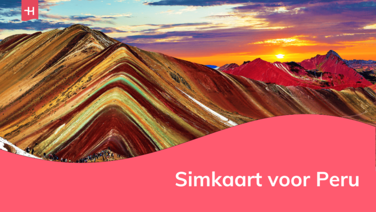 Foto van Rainbow Mountain in Peru als uitgelichte afbeelding voor een artikel over simkaart voor Peru