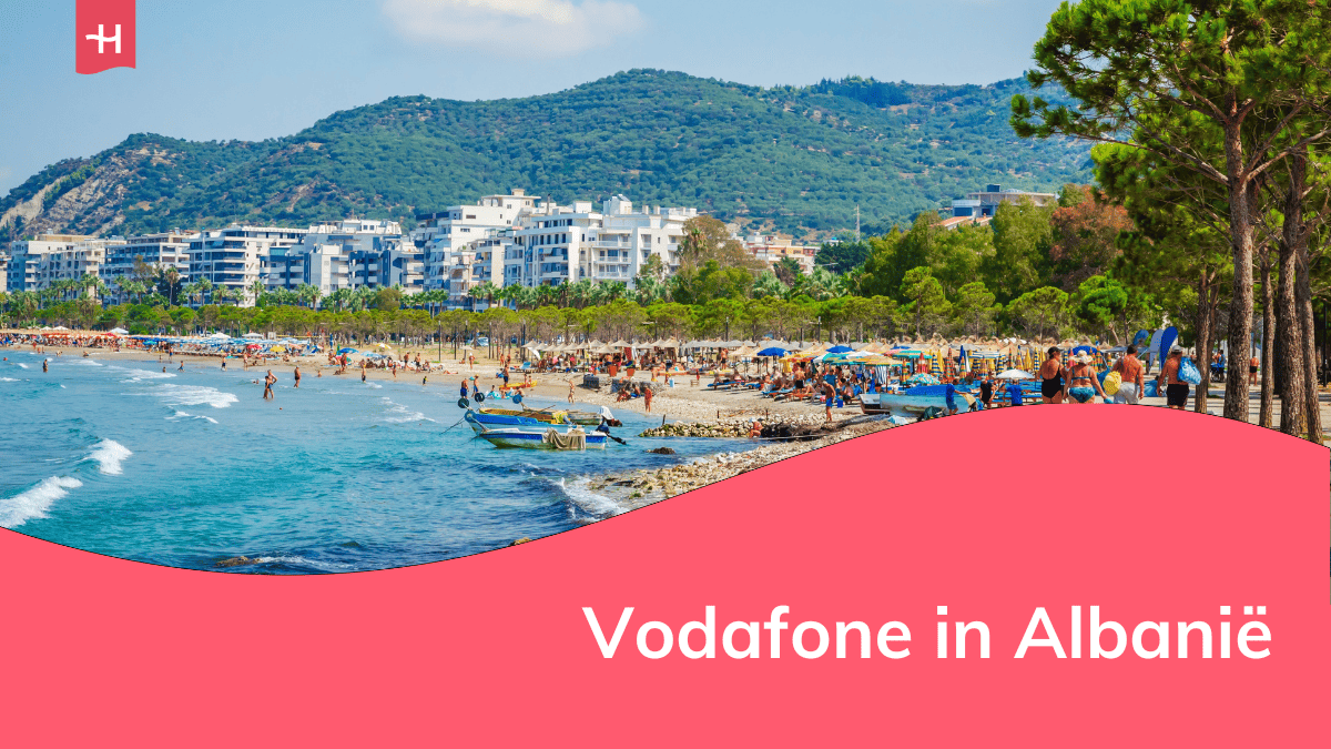 Foto van een strand in Vlora in Albaniê als uitgelichte afbeelding voor een artikel over Vodafone in Albanië