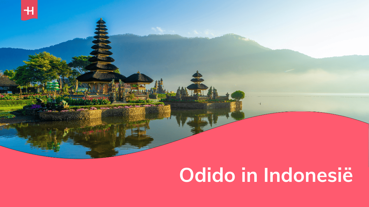 Foto van de Ulun Danu-tempel op Bali als uitgelichte afbeelding voor een artikel over Odido in Indonesië