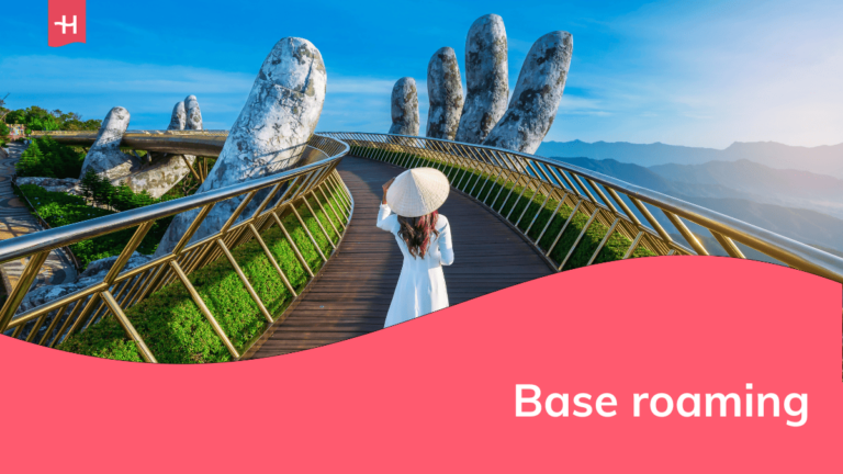Foto van een vrouw in Ba Na Hills, Vietnam, als uitgelichte afbeelding voor een artikel over Base roaming