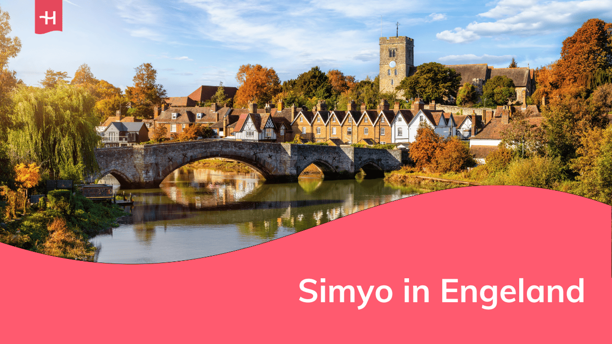 Foto van het dorpje Aylesford in Kent als uitgelichte afbeelding voor een artikel over Simyo in Engeland
