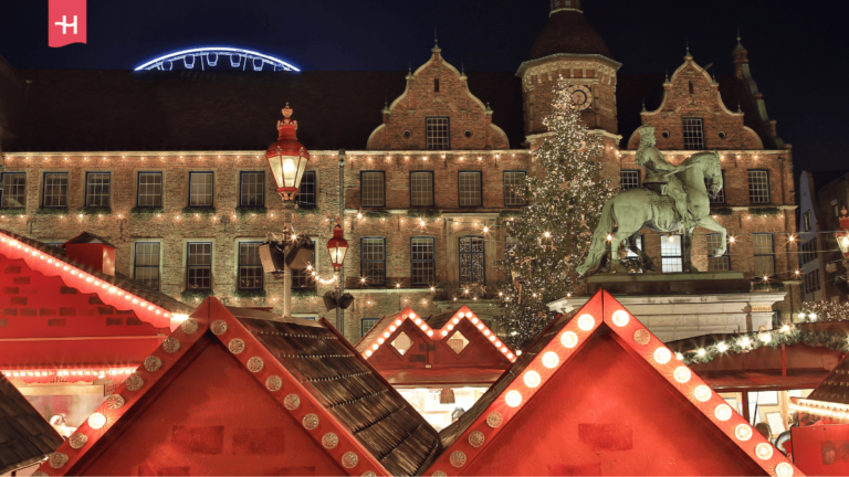 Sfeerbeeld van de kerstmarkt van Düsseldorf