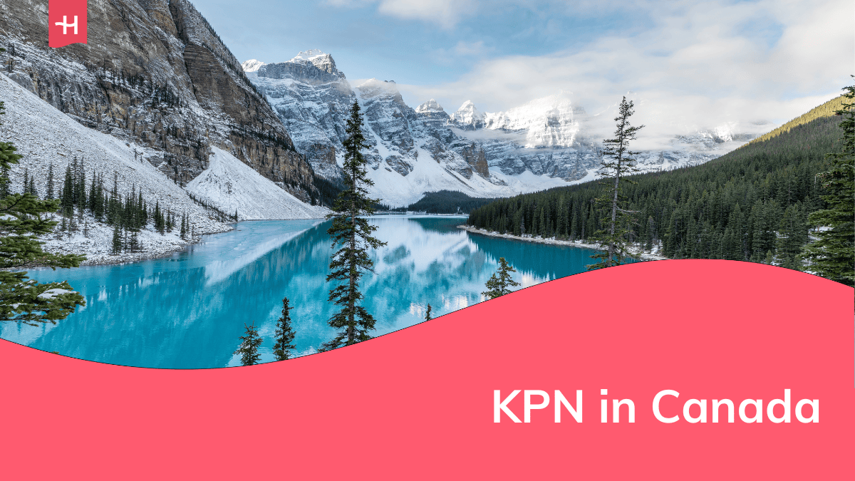Foto van Moraine Lake in Banff als uitgelichte afbeelding voor een artikel over KPN in Canada