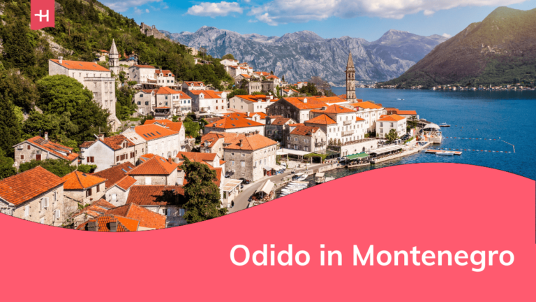 Foto van de historische stad Perast als uitgelichte afbeelding voor een artikel over Odido in Montenegro