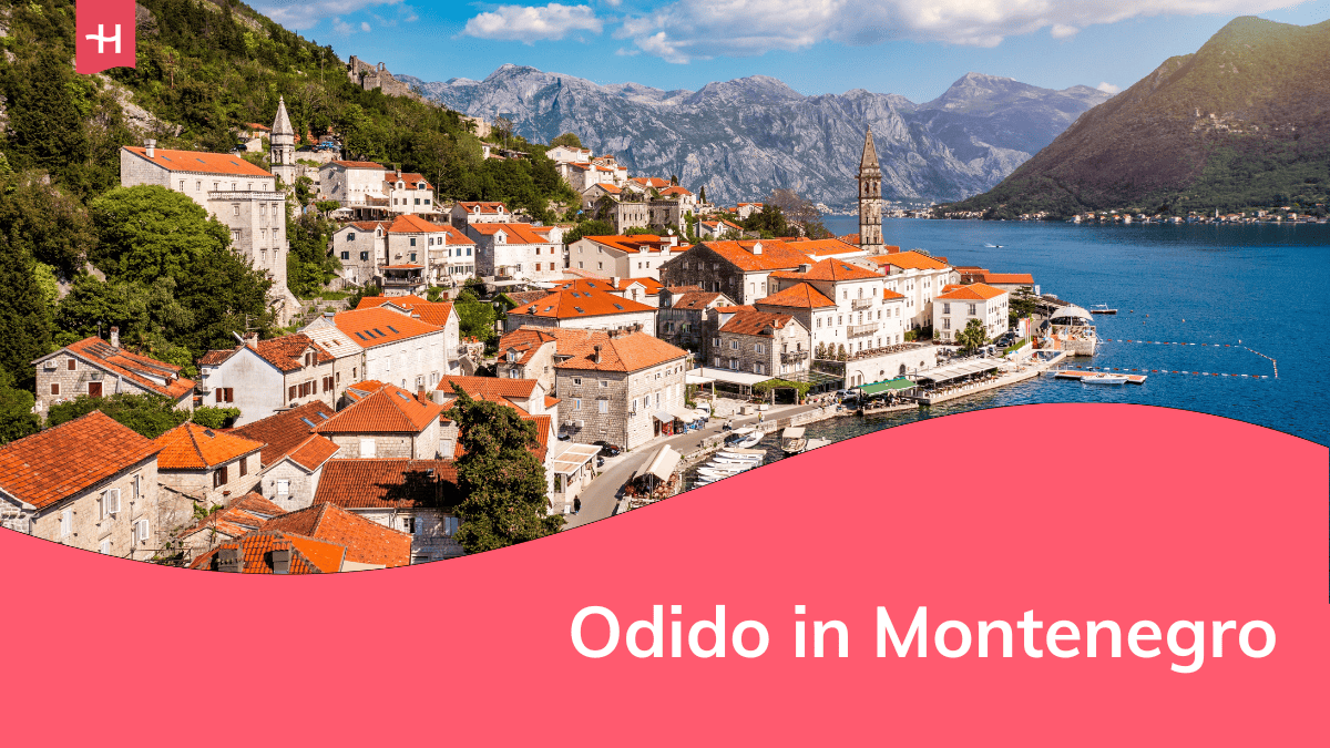 Foto van de historische stad Perast als uitgelichte afbeelding voor een artikel over Odido in Montenegro