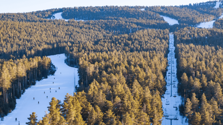 Sfeerbeeld van skigebied Sarikamis in Turkije