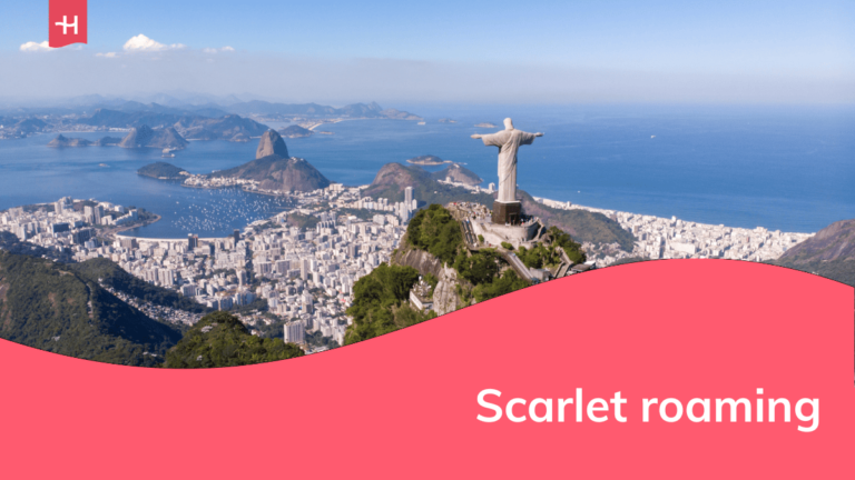 Luchtfoto van Rio de Janeiro als uitgelichte afbeelding voor een artikel over Scarlet roaming