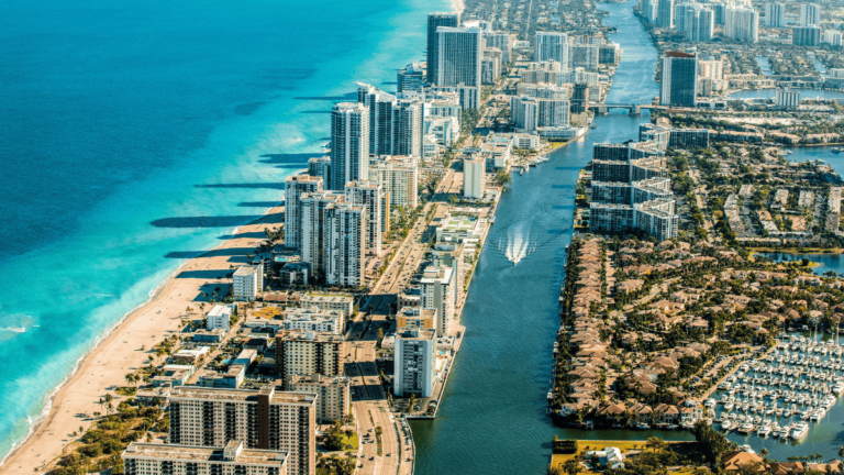 Luchtfoto van Fort Lauderdale in Florida