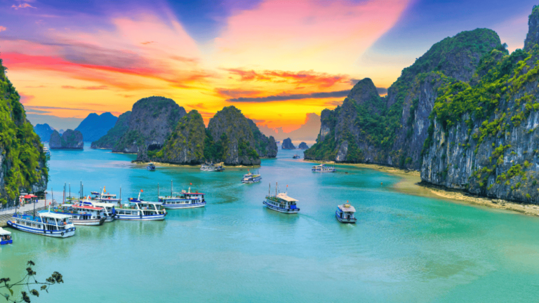 Sfeerbeeld van Halong Bay in Vietnam