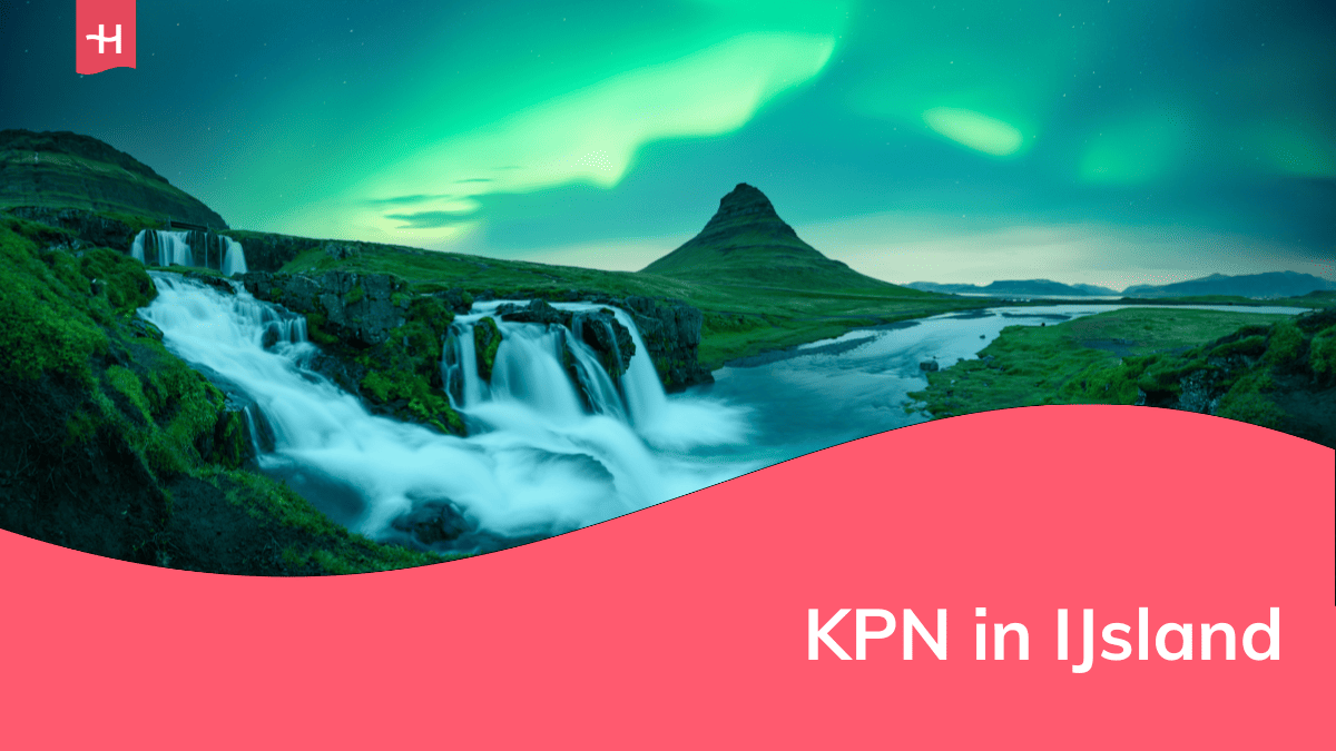 Foto van het noorderlicht boven de waterval Kirkjufellsfoss en de vulkaan Kirkjufell als uitgelichte afbeelding voor een artikel over KPN in IJsland