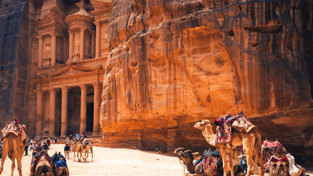 Sfeerbeeld van Petra in Jordanië