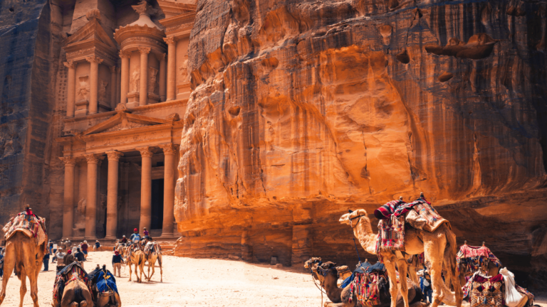 Sfeerbeeld van Petra in Jordanië