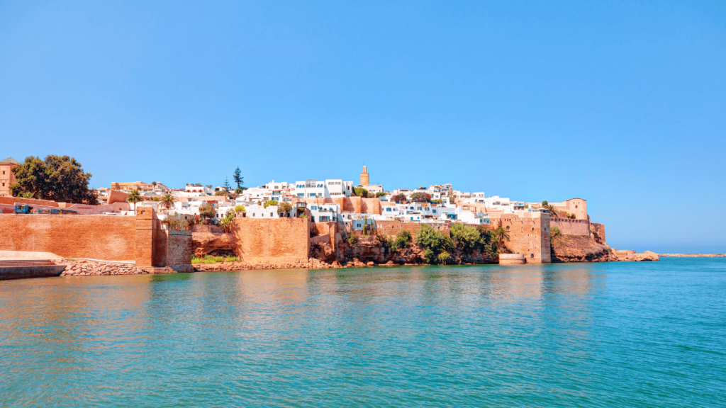 Sfeerbeeld van het fort Kasbah of Udayas in Rabat