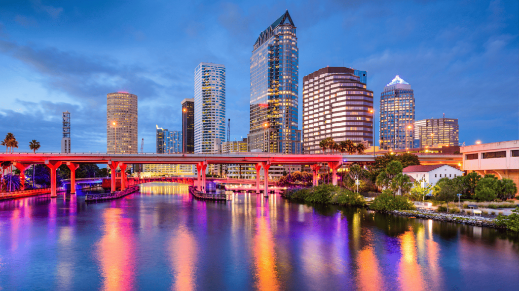 Sfeerbeeld van het centrum van Tampa
