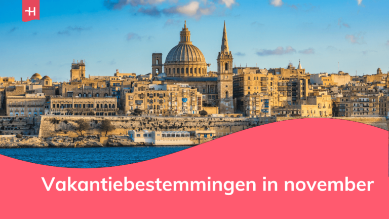 Afbeelding van de skyline van Valletta als een uitgelichte afbeelding voor een artikel over de beste vakantiebestemmingen in november