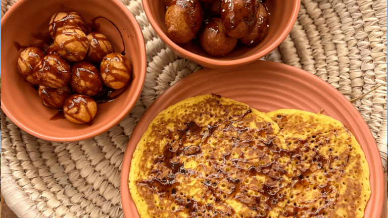 Foto van een typisch Emiratisch dessert