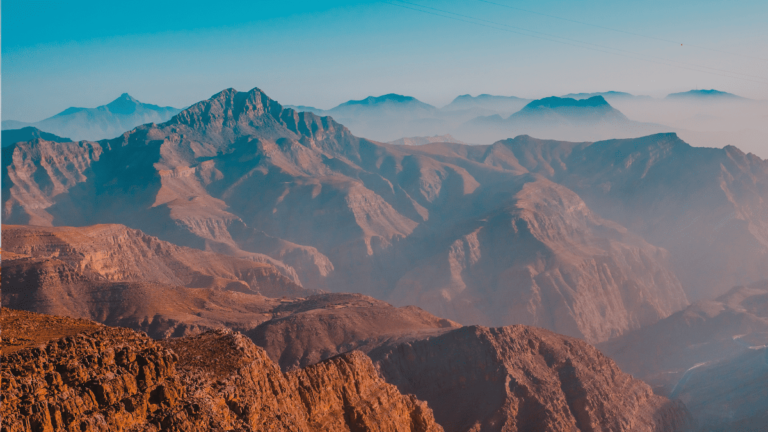 Foto van de berg Jebel Jais in Ras Al Khaimah