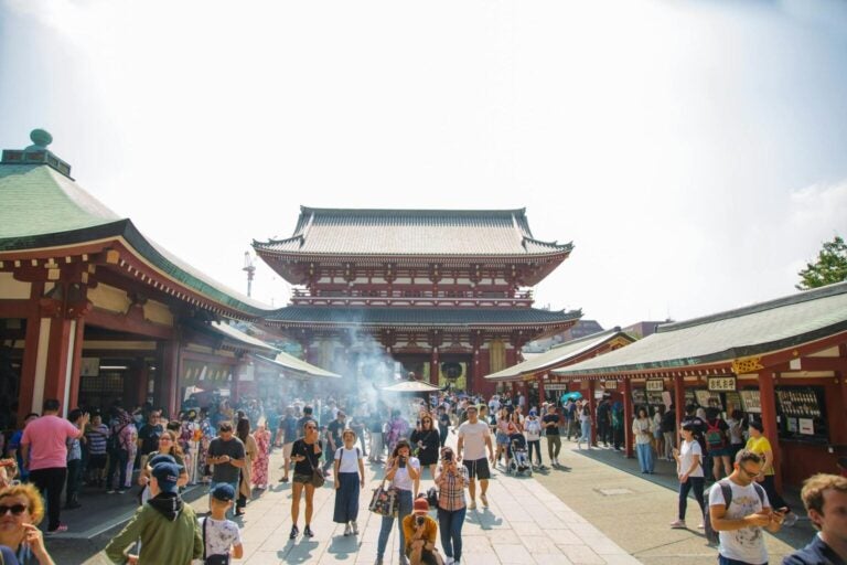 Foto tempel Senso-Ji in Tokio, Japan