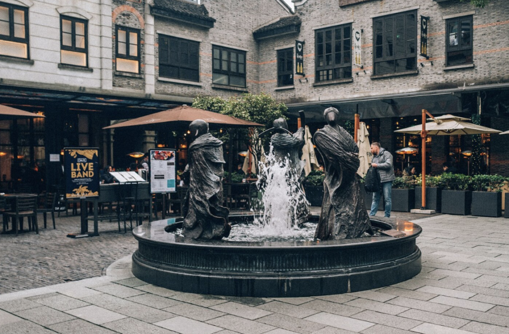 Sfeerbeeld van de wijk Xintiandi in Shanghai