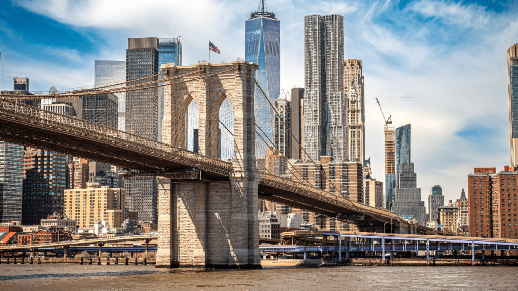 Foto van de Brooklyn Bridge, New York