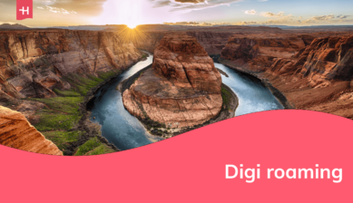 Foto van Horseshoe Bend in de VS als uitgelichte afbeelding voor een artikel over Digi roaming