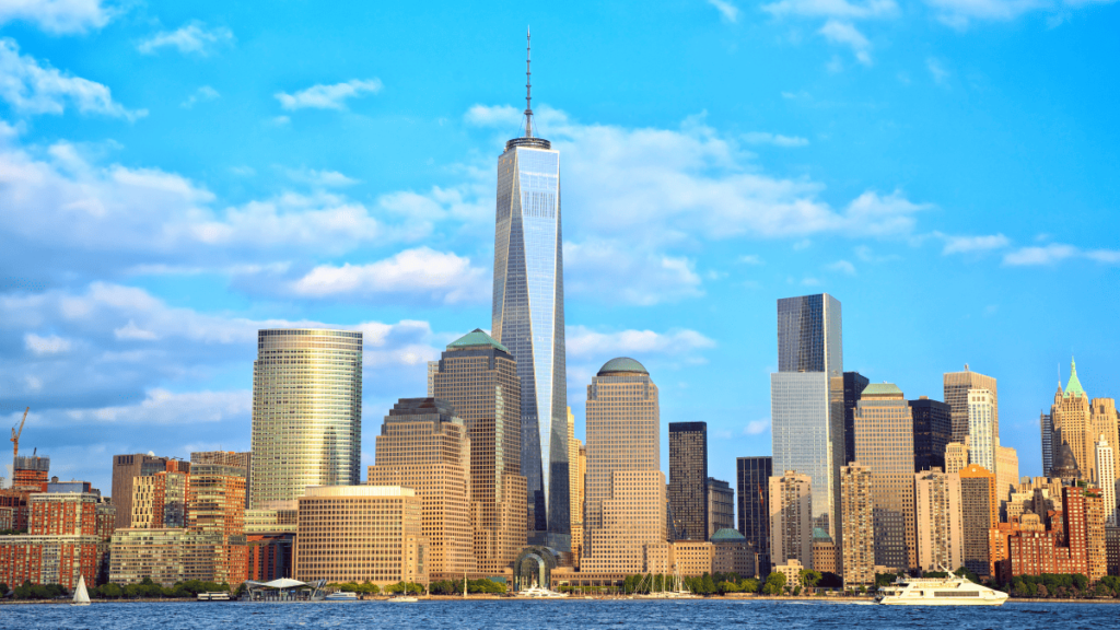 Foto van het One World Observatory in Lower Manhattan