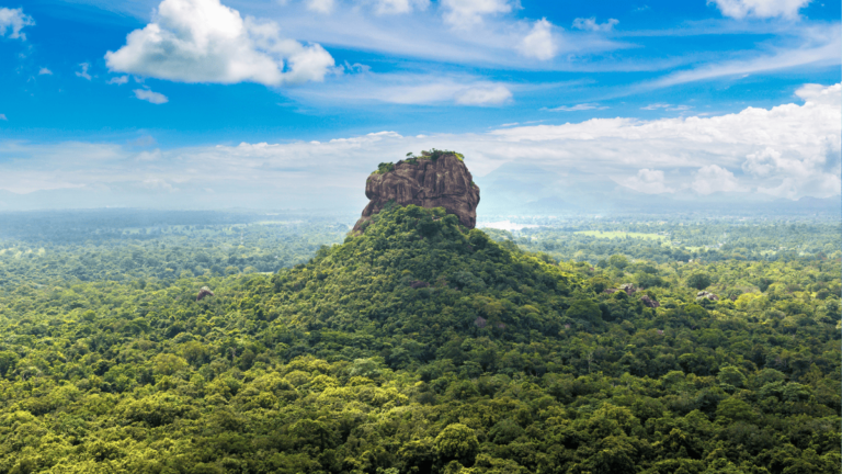 Foto van Lions Rock in Sri Lanka