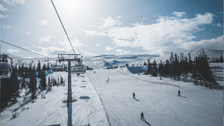 Sfeerbeeld van het skiresort Trysil in Noorwegen