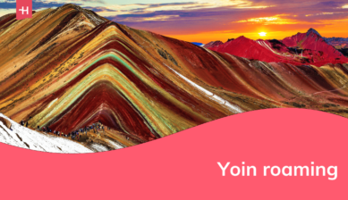 Foto van Rainbow Mountain in Peru als uitgelichte afbeelding voor een artikel over Yoin roaming