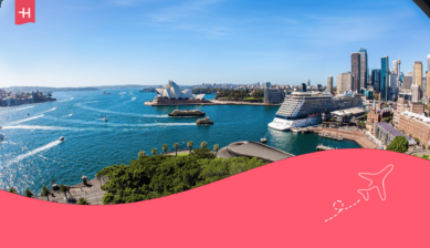 Foto van het operahuis en de skyline van Sydney als uitgelichte afbeelding voor een artikel over bezienswaardigheden in Australië