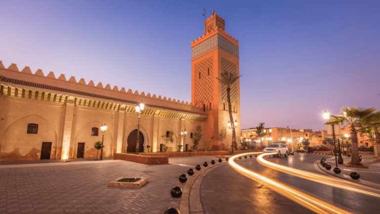 Foto van de Kasbah-moskee in Marrakech