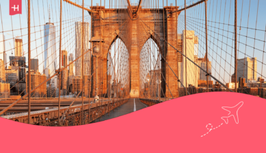 Foto van de Brooklyn Bridge als uitgelichte afbeelding voor een artikel over de marathon van New York