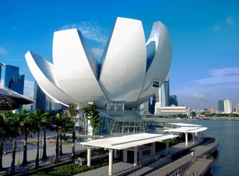 ArtScience Museum aan Marina Bay in Singapore