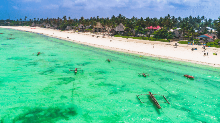 Strand van Jambiani op Zanzibar