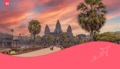 Het tempelcomplex Angkor Wat als uitgelichte afbeelding voor een artikel over een simkaart voor Cambodja