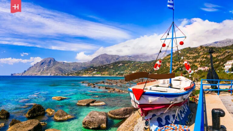 Het vissersdorpje Plakias op Kreta