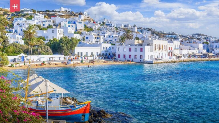 Het dorp Chora op Mykonos, een van de mooiste eilanden van Griekenland