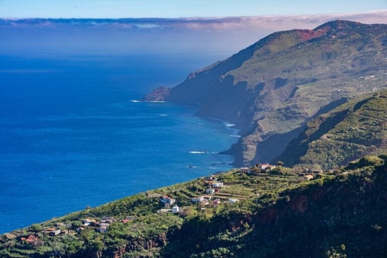 Luchtfoto van La Palma, Canarische Eilanden. 