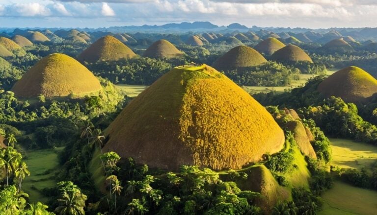 De Chocolate Hills van het Filipijnse eiland Bohol