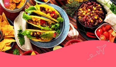 Een tafel vol heerlijk Mexicaans eten