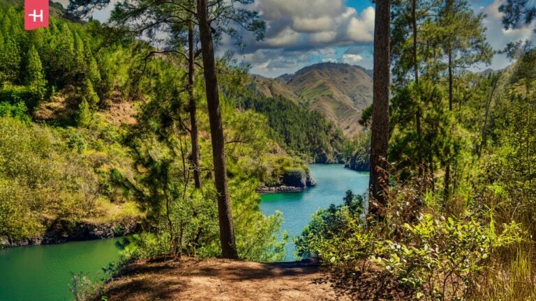 De Blanco River-kloof op de Dominicaanse Republiek