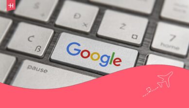 Toetsenbord met daarop een toets met het woord "Google" op als uitgelichte afbeelding voor een artikel over Google-account zonder telefoonnummer