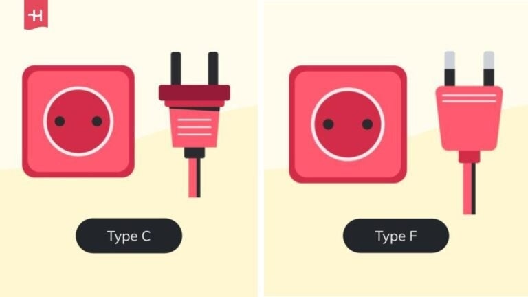 type c and f plugs
