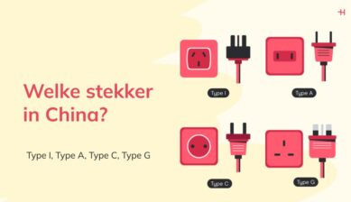 Overzicht van het soort stekker in Mexico: Type A, C, G en I met bijbehorend stopcontact